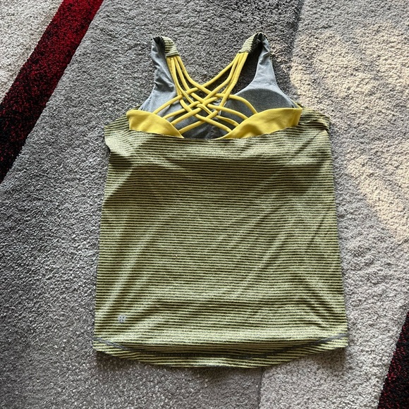 Lululemon Athletica Striped Athletic Tank Top - Picture 3 of 3